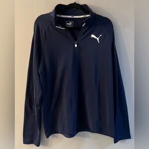 Puma Navy Blue Men’s Quarter-Zip Pullover